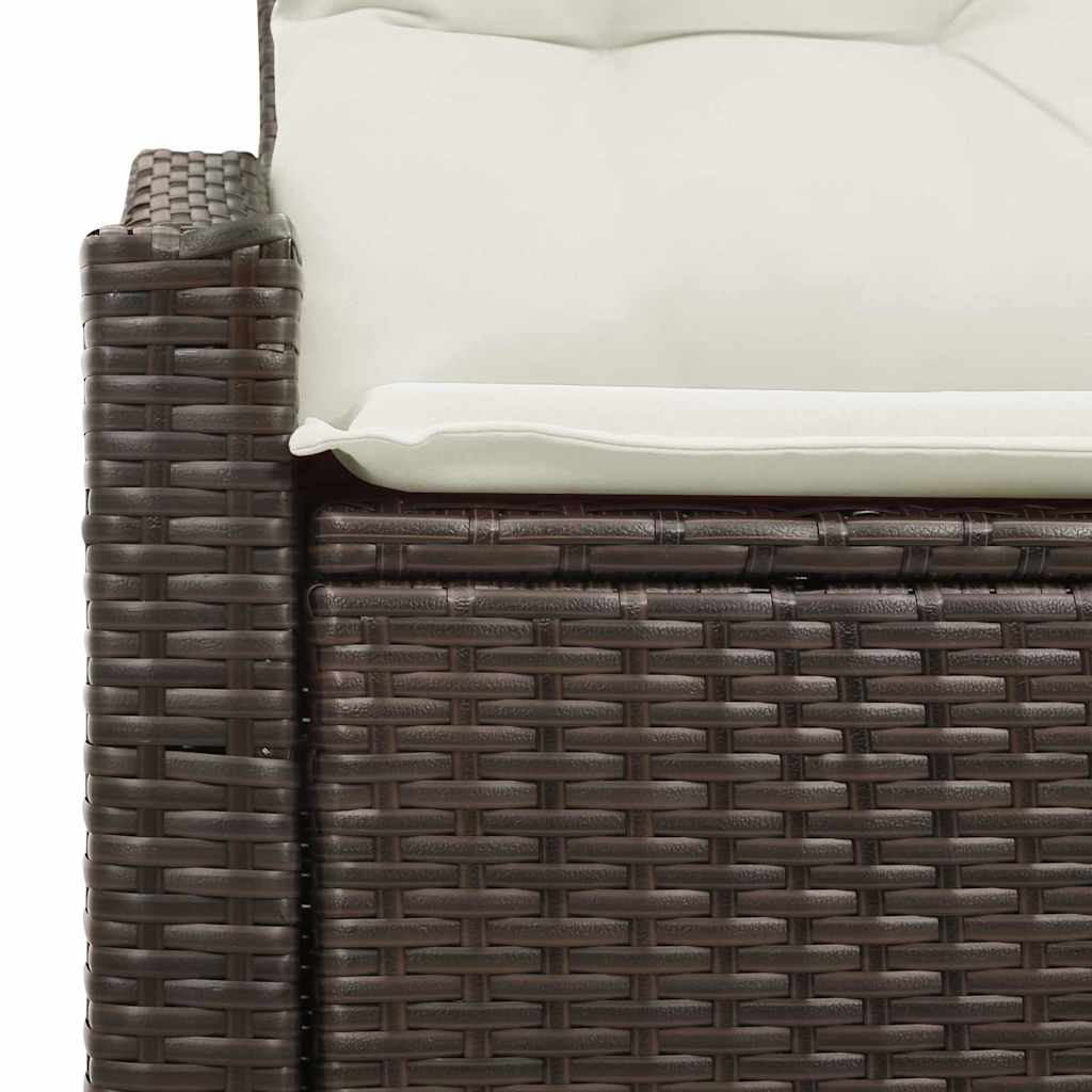 vidaXL Sofa Ogrodowa z poduszką 123 x 62 x 69 cm polirattan