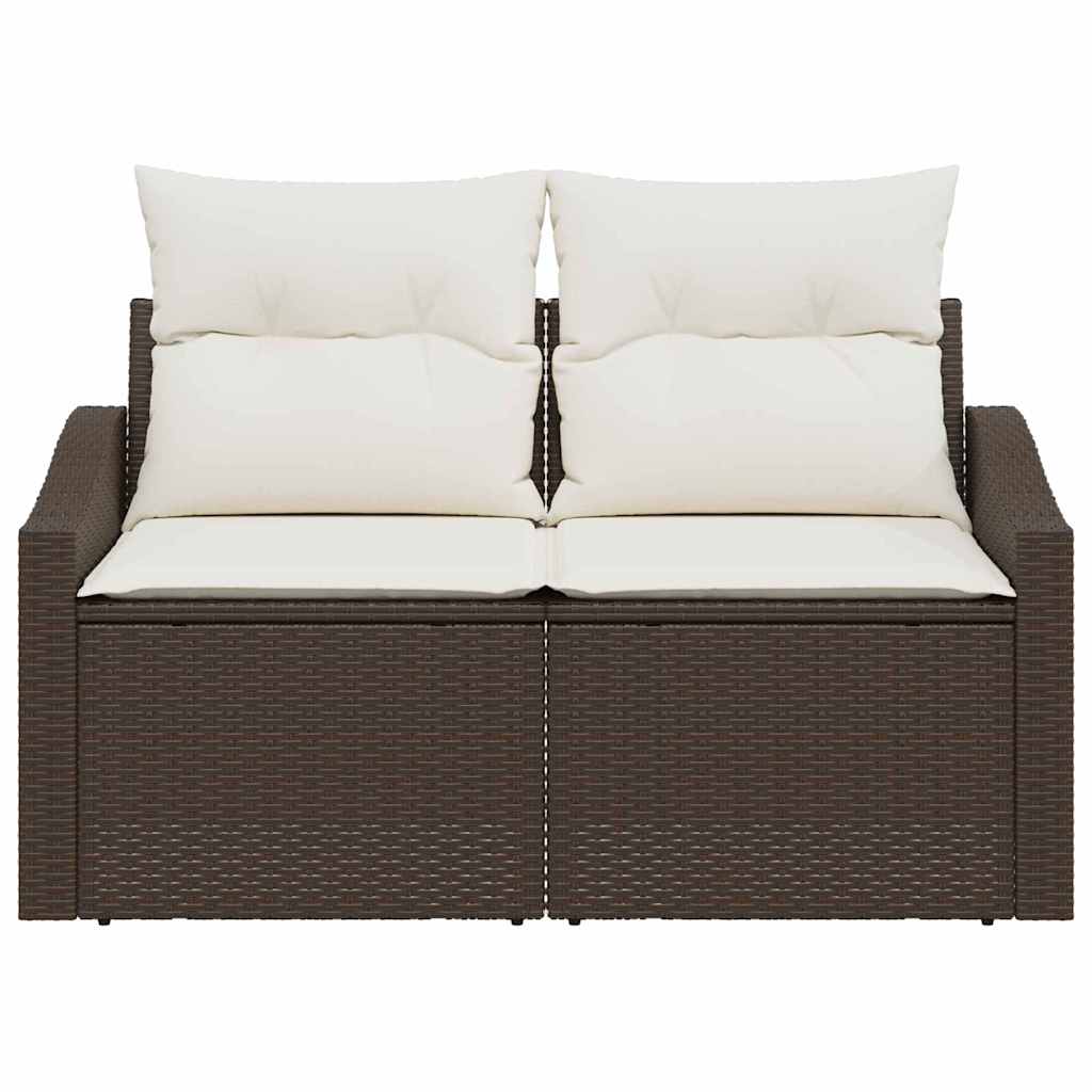 vidaXL Sofa Ogrodowa z poduszką 123 x 62 x 69 cm polirattan