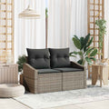 vidaXL Sofa Ogrodowa z poduszką 123 x 62 x 69 cm polirattan