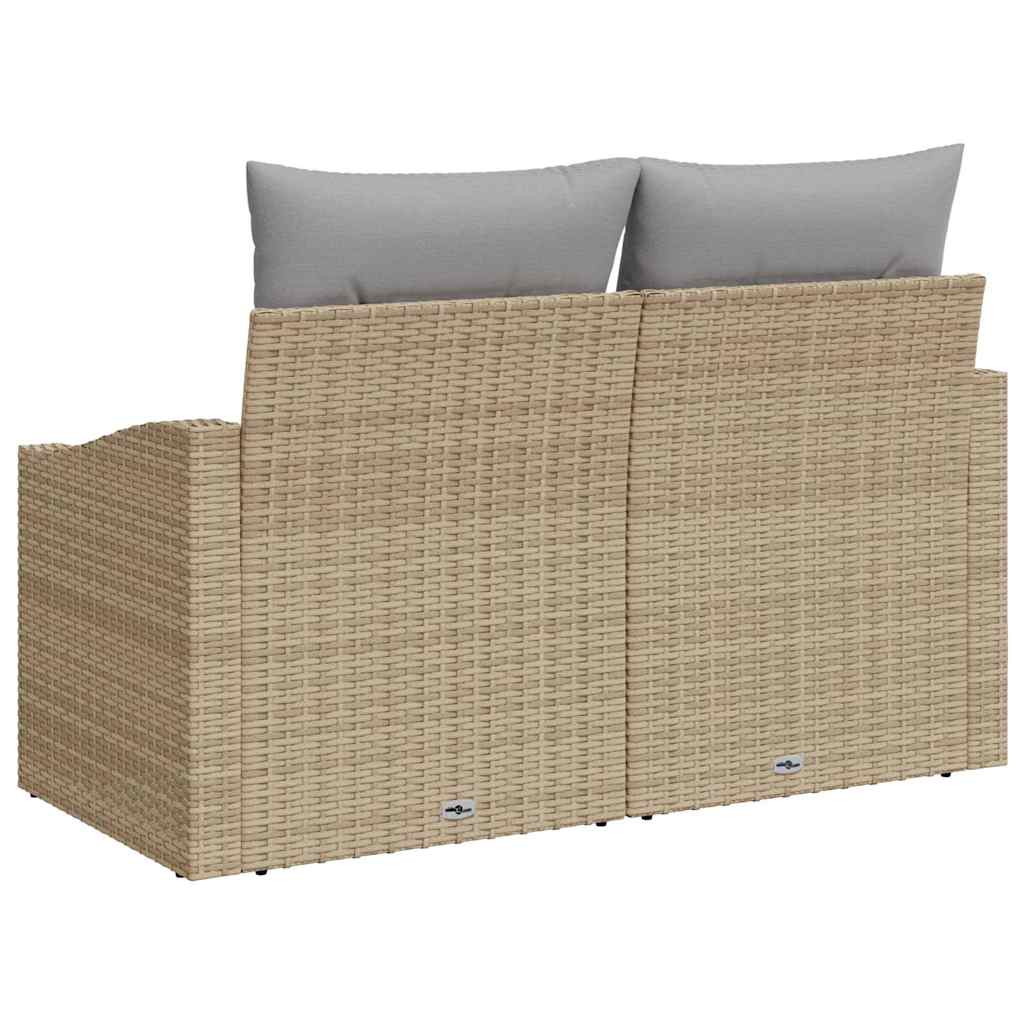 vidaXL Sofa Ogrodowa z poduszką 123 x 62 x 69 cm polirattan