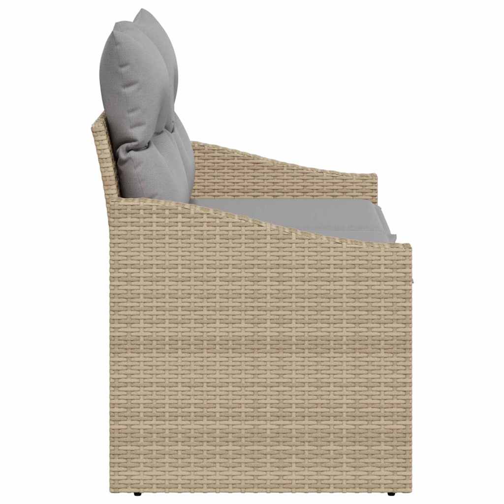 vidaXL Sofa Ogrodowa z poduszką 123 x 62 x 69 cm polirattan