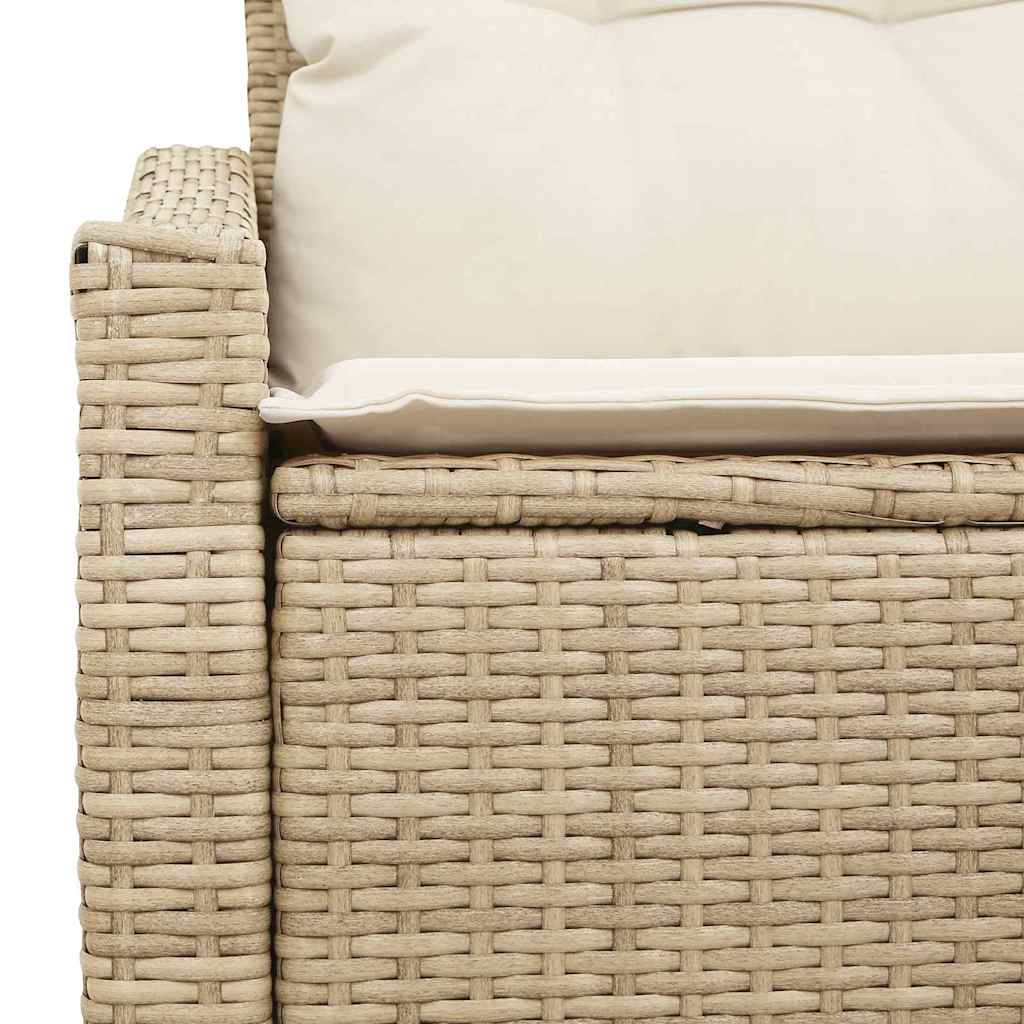 vidaXL Sofa Ogrodowa z poduszką 123 x 62 x 69 cm polirattan