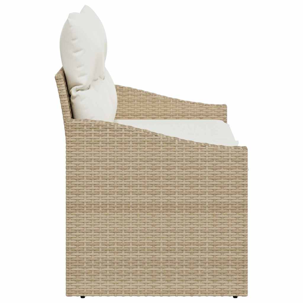 vidaXL Sofa Ogrodowa z poduszką 123 x 62 x 69 cm polirattan