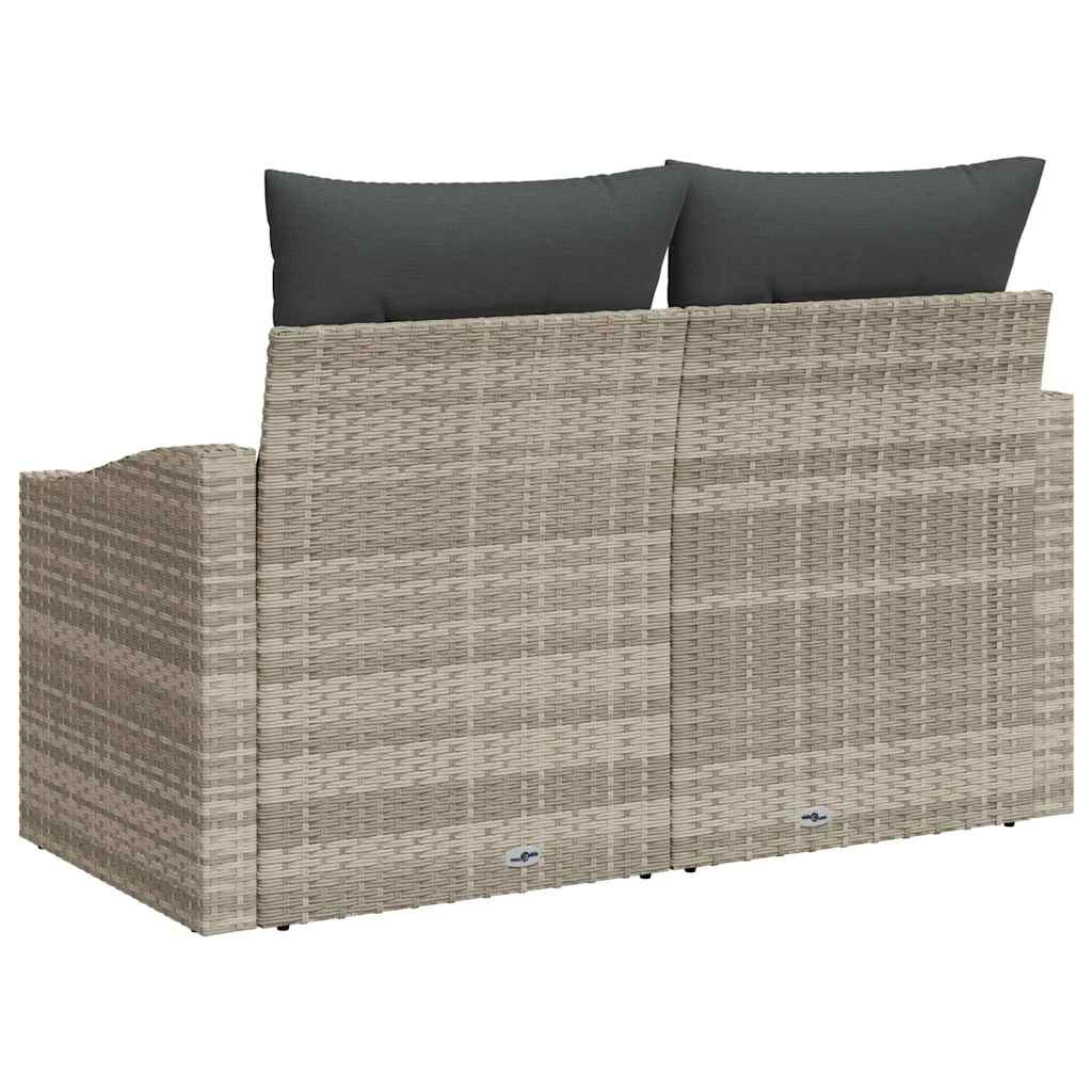vidaXL Sofa Ogrodowa z poduszką 123 x 62 x 69 cm polirattan
