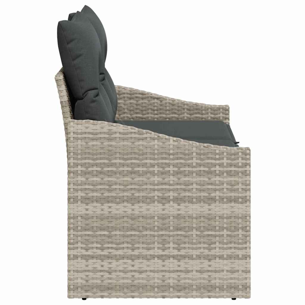 vidaXL Sofa Ogrodowa z poduszką 123 x 62 x 69 cm polirattan