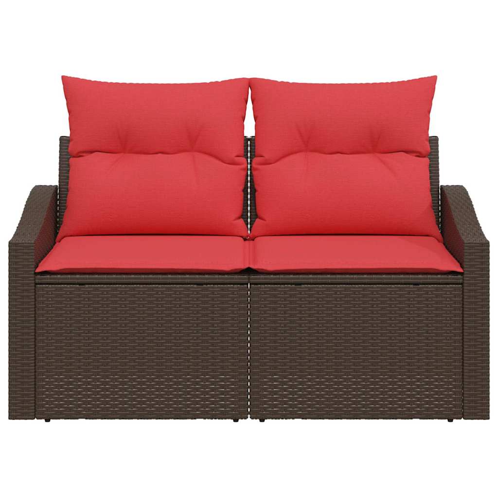 vidaXL Sofa Ogrodowa Brązowy 123 x 62 x 69cm polirattan