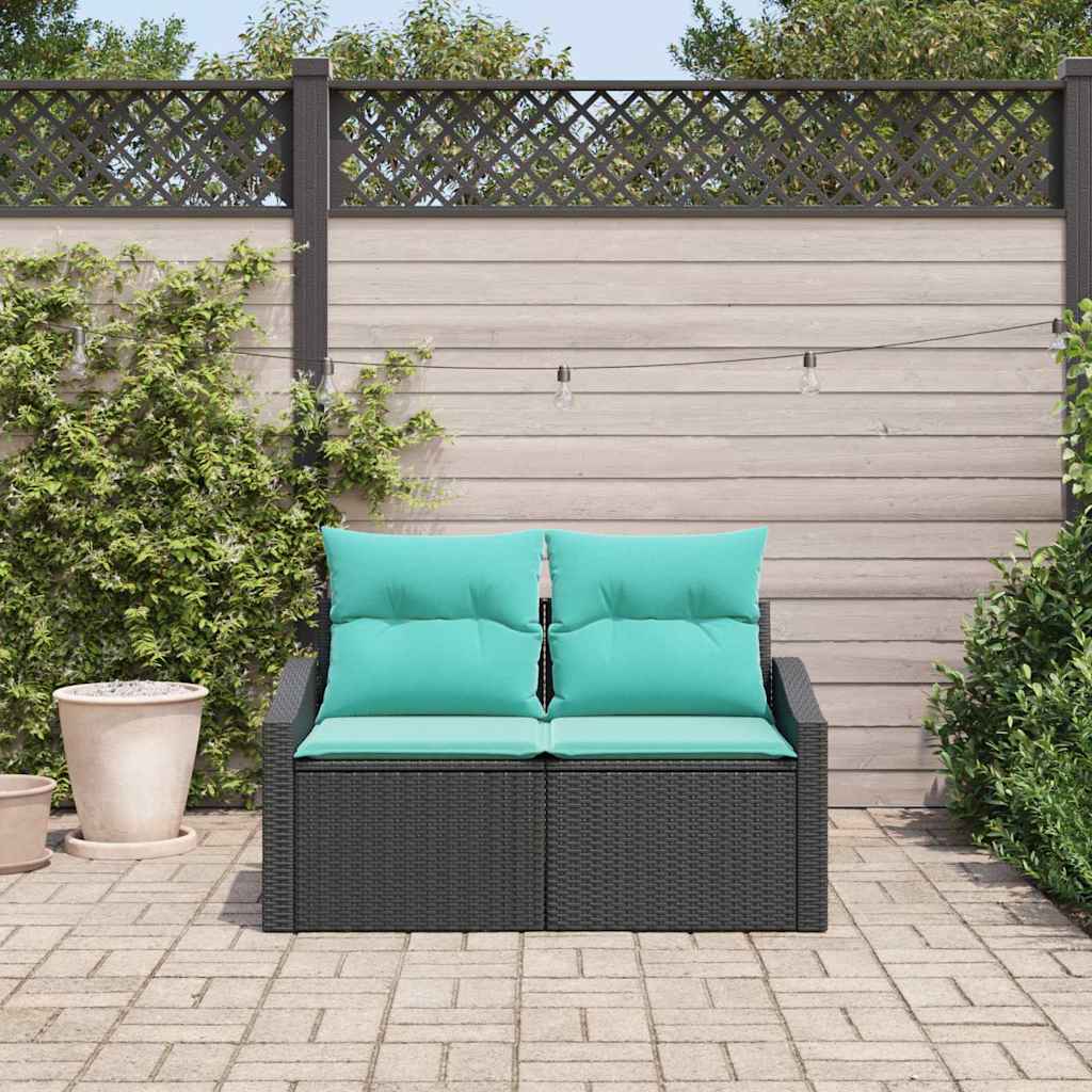 vidaXL Sofa Ogrodowa Szary 123 x 62 x 69cm polirattan