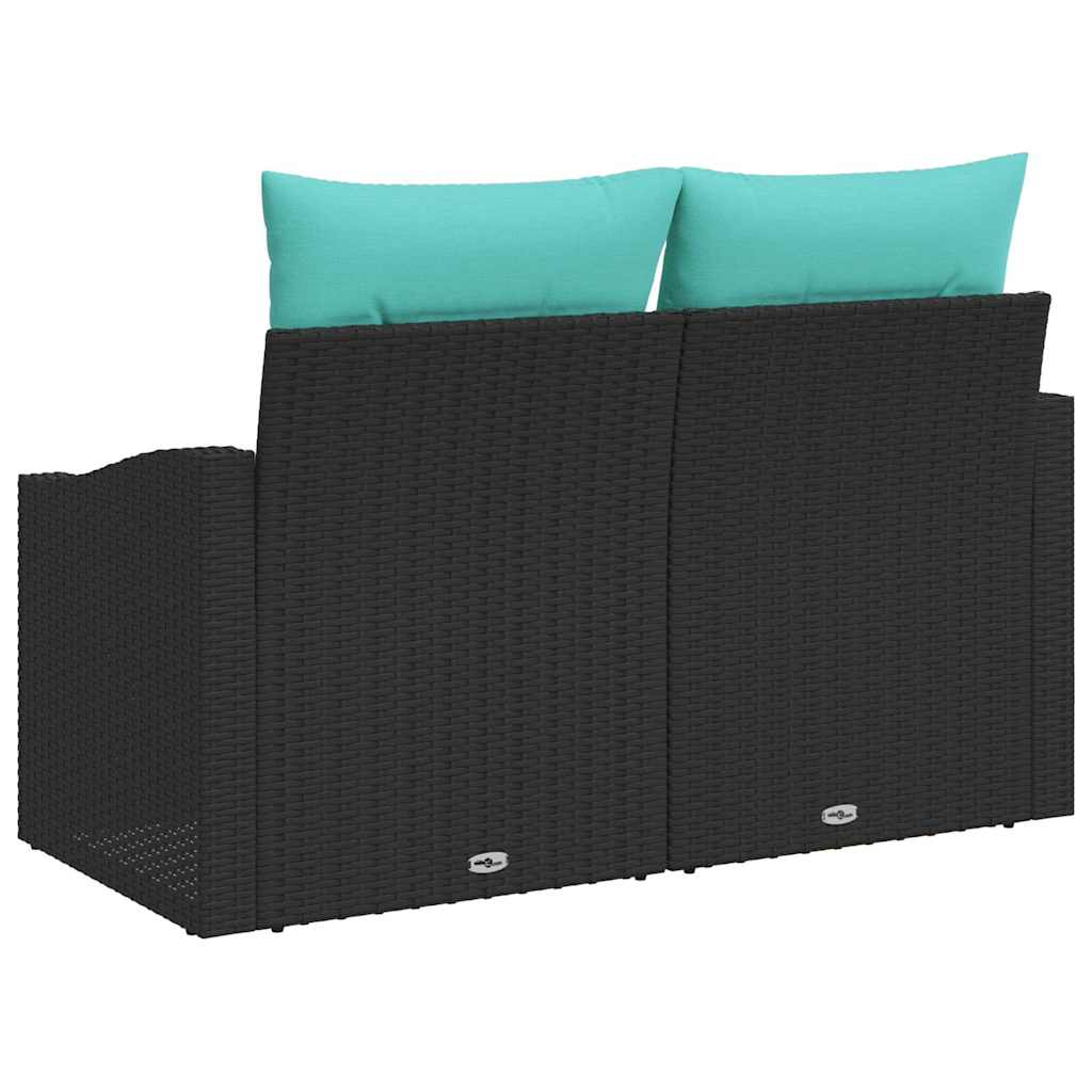 vidaXL Sofa Ogrodowa Szary 123 x 62 x 69cm polirattan