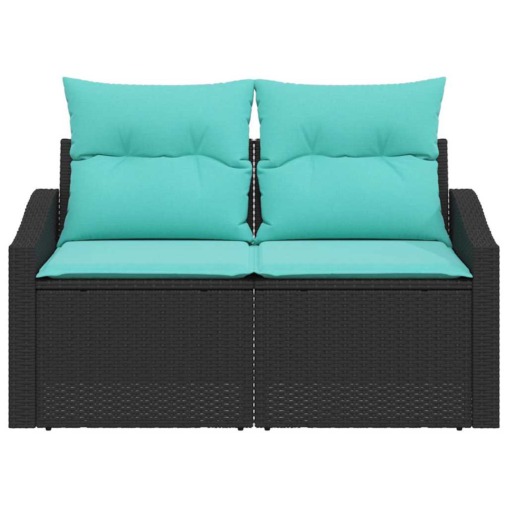 vidaXL Sofa Ogrodowa Szary 123 x 62 x 69cm polirattan