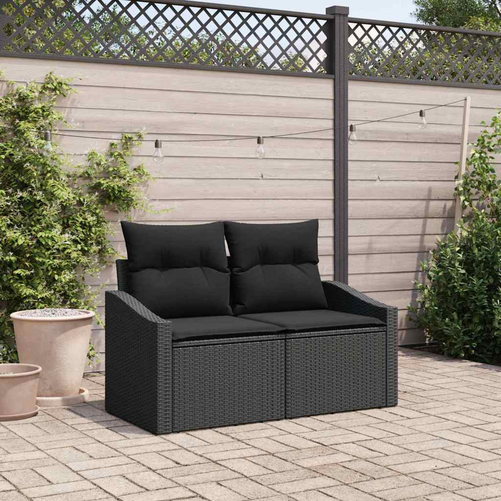 vidaXL Sofa Ogrodowa z poduszką 123 x 62 x 69 cm polirattan