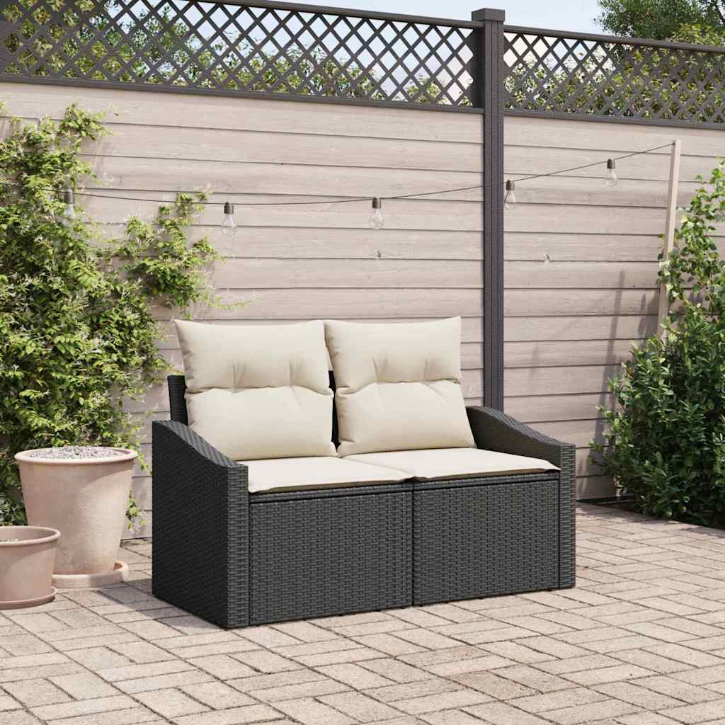 vidaXL Sofa Ogrodowa z poduszką 123 x 62 x 69 cm polirattan
