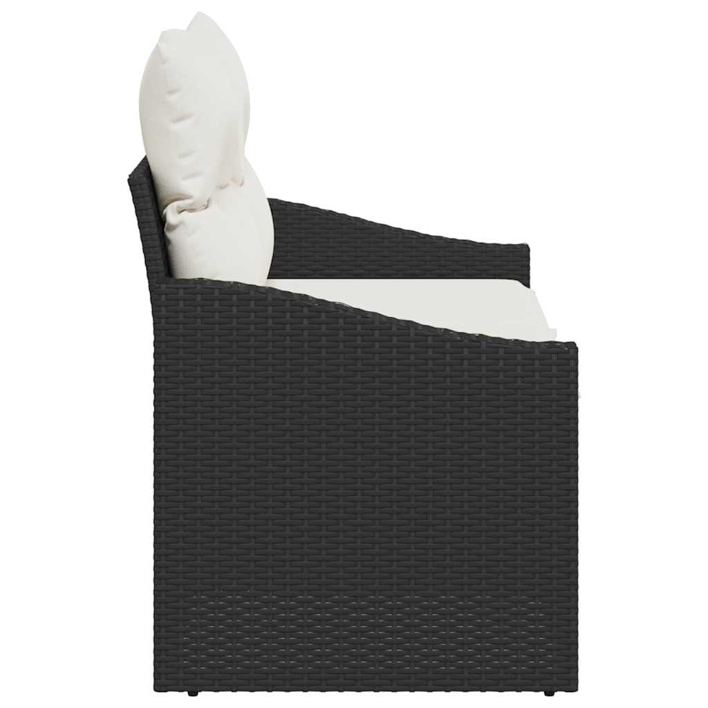 vidaXL Sofa Ogrodowa z poduszką 123 x 62 x 69 cm polirattan