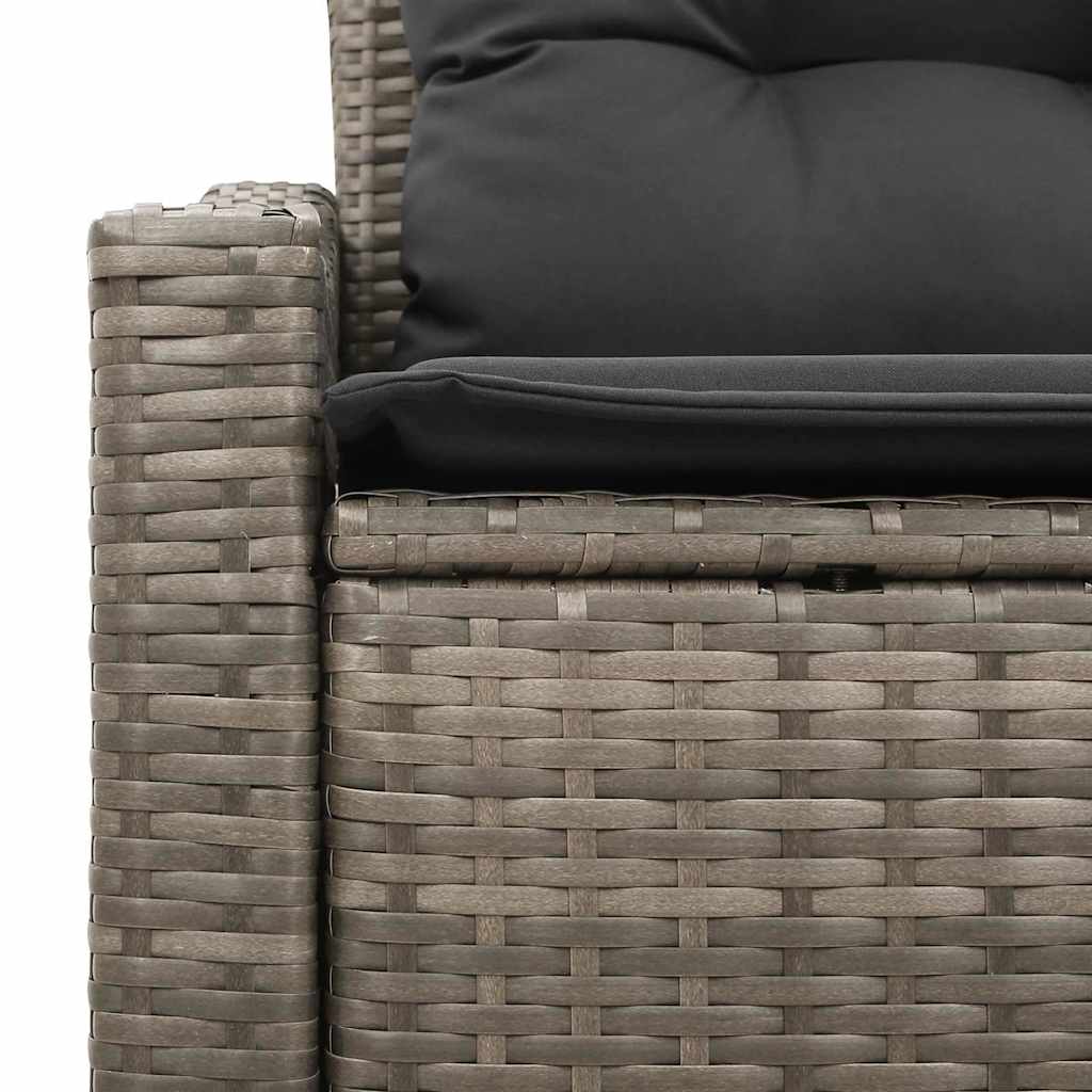 vidaXL Sofa Ogrodowa z poduszką 123 x 62 x 69 cm polirattan