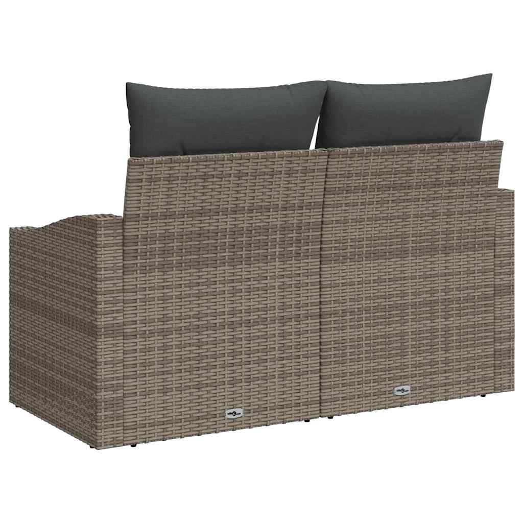 vidaXL Sofa Ogrodowa z poduszką 123 x 62 x 69 cm polirattan