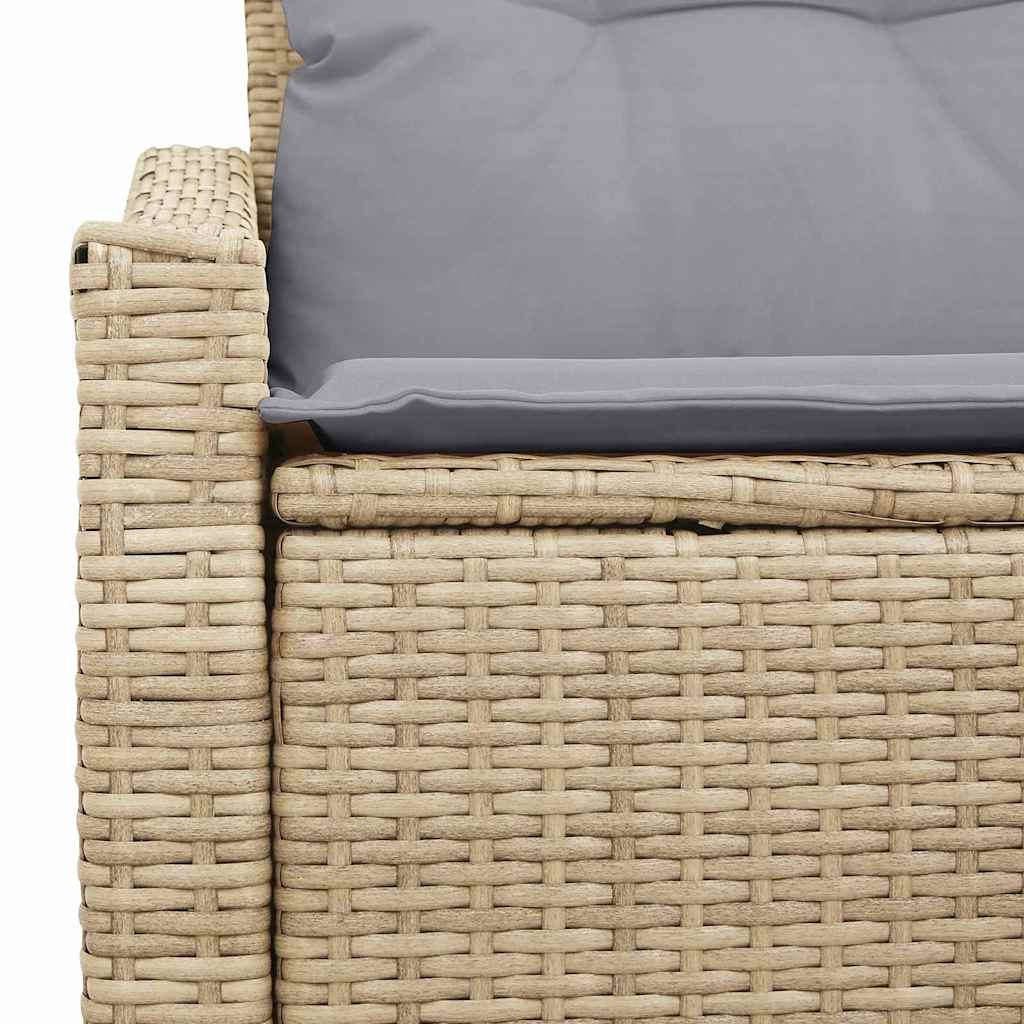 vidaXL Sofa Ogrodowa z poduszką 123 x 62 x 69 cm polirattan