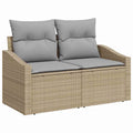 vidaXL Sofa Ogrodowa z poduszką 123 x 62 x 69 cm polirattan