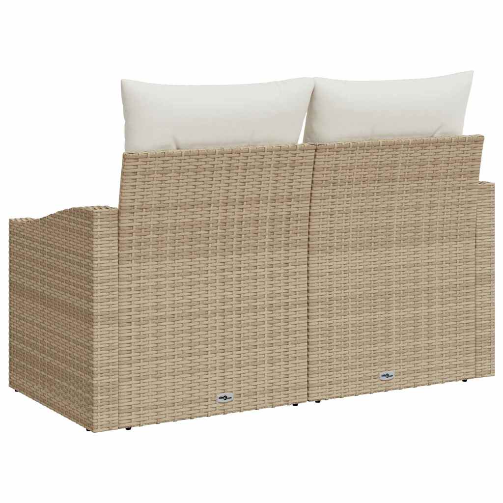 vidaXL Sofa Ogrodowa z poduszką 123 x 62 x 69 cm polirattan