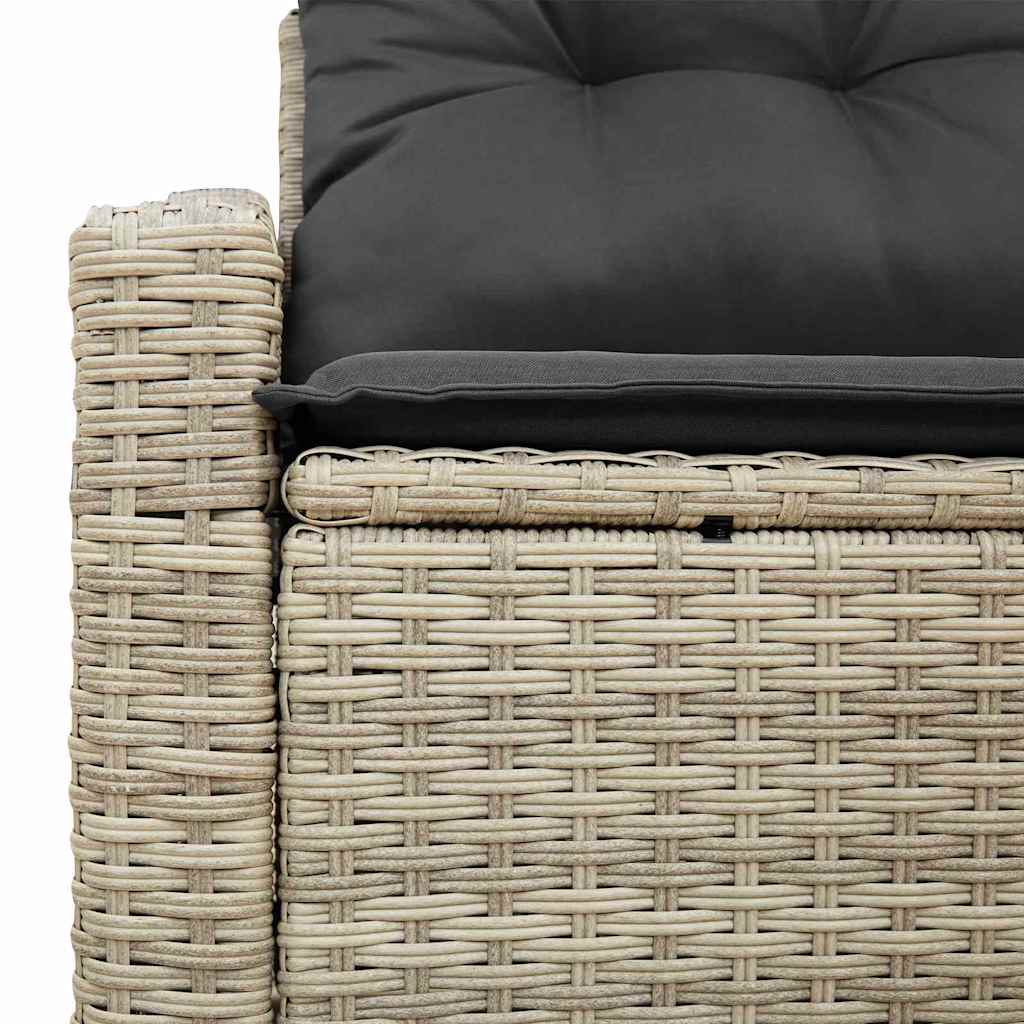 vidaXL Sofa Ogrodowa z poduszką 123 x 62 x 69 cm polirattan