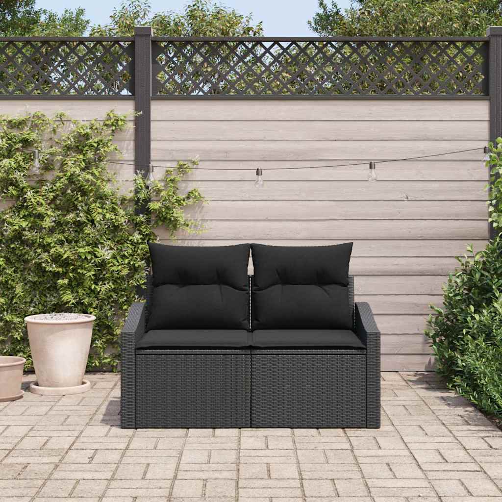 vidaXL Sofa Ogrodowa z poduszką 123 x 62 x 69 cm polirattan