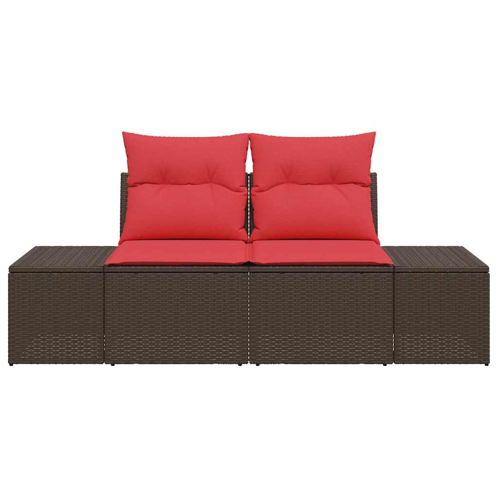 vidaXL Sofa Ogrodowa z poduszką 184 x 62 x 69 cm polirattan