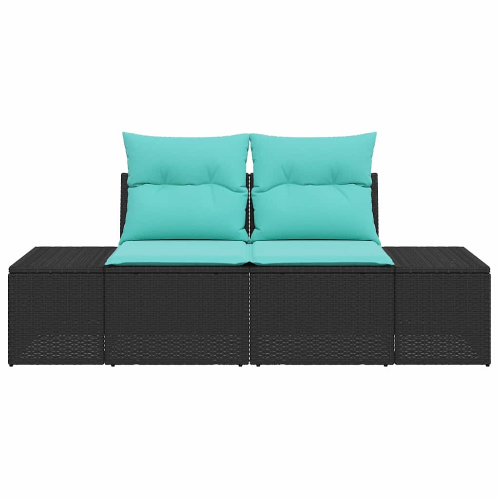 vidaXL Sofa Ogrodowa z poduszką 184 x 62 x 69 cm polirattan