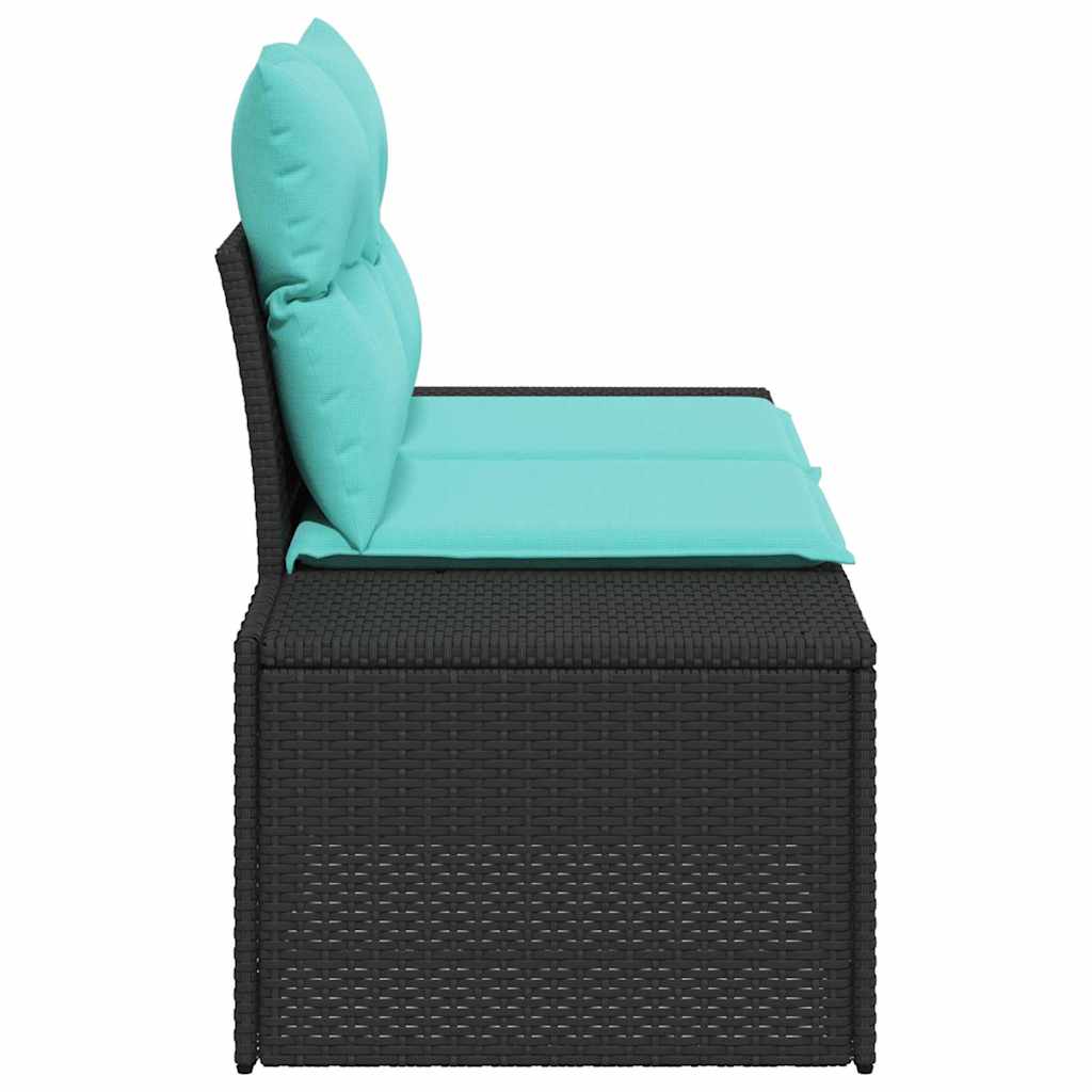 vidaXL Sofa Ogrodowa z poduszką 184 x 62 x 69 cm polirattan