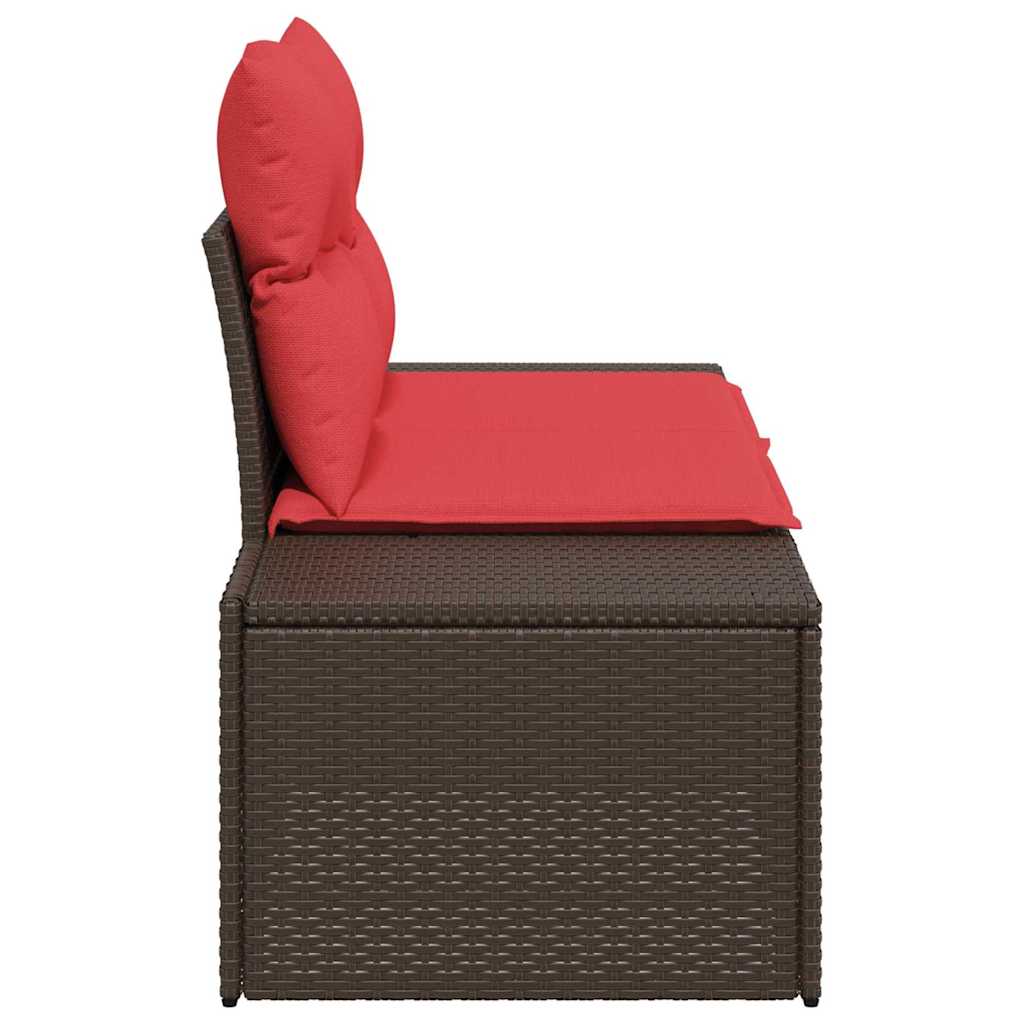 vidaXL Sofa Ogrodowa z poduszką 184 x 62 x 69 cm polirattan