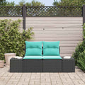 vidaXL Sofa Ogrodowa z poduszką 184 x 62 x 69 cm polirattan