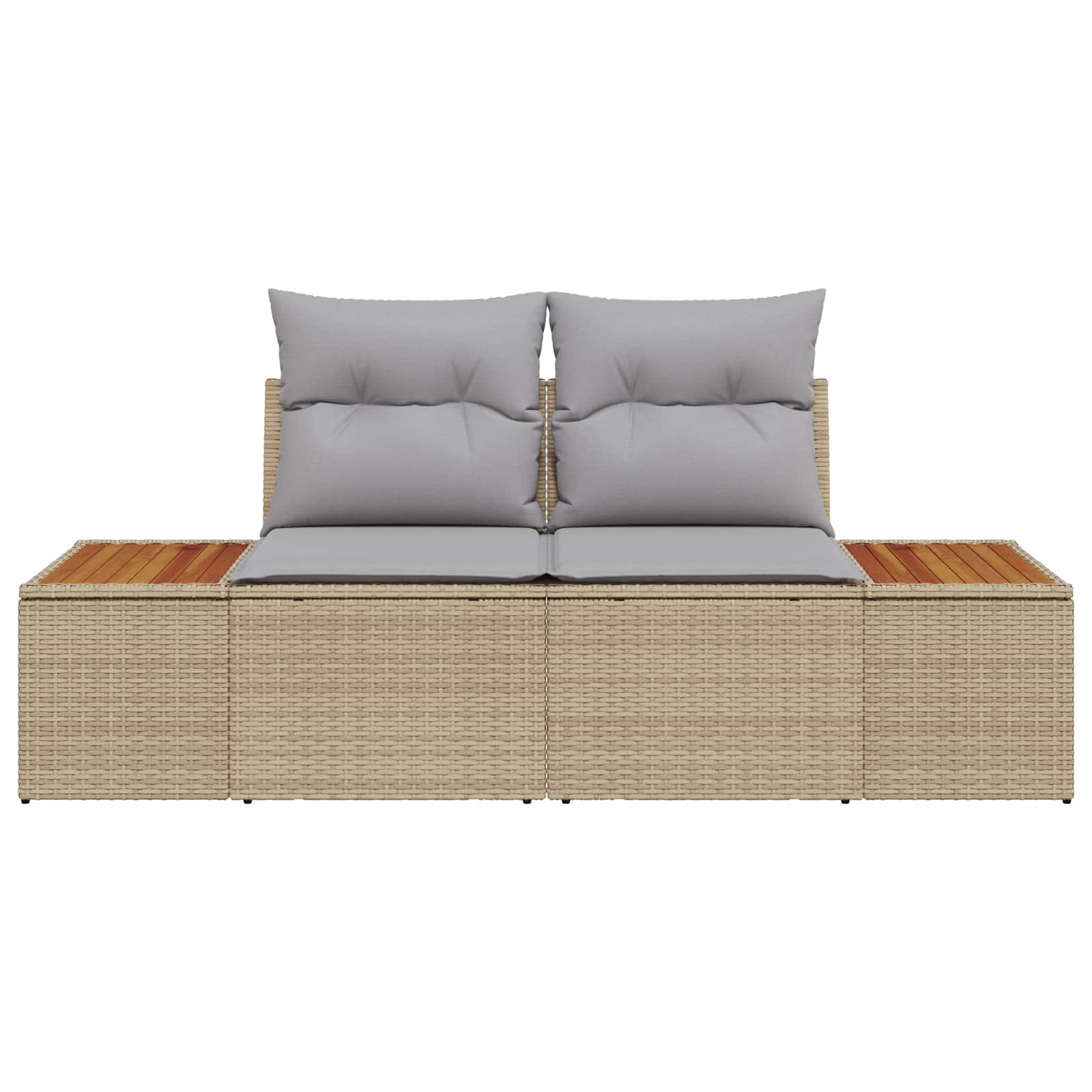 vidaXL Sofa Ogrodowa Beżowy 184 x 62 x 85cm polirattan