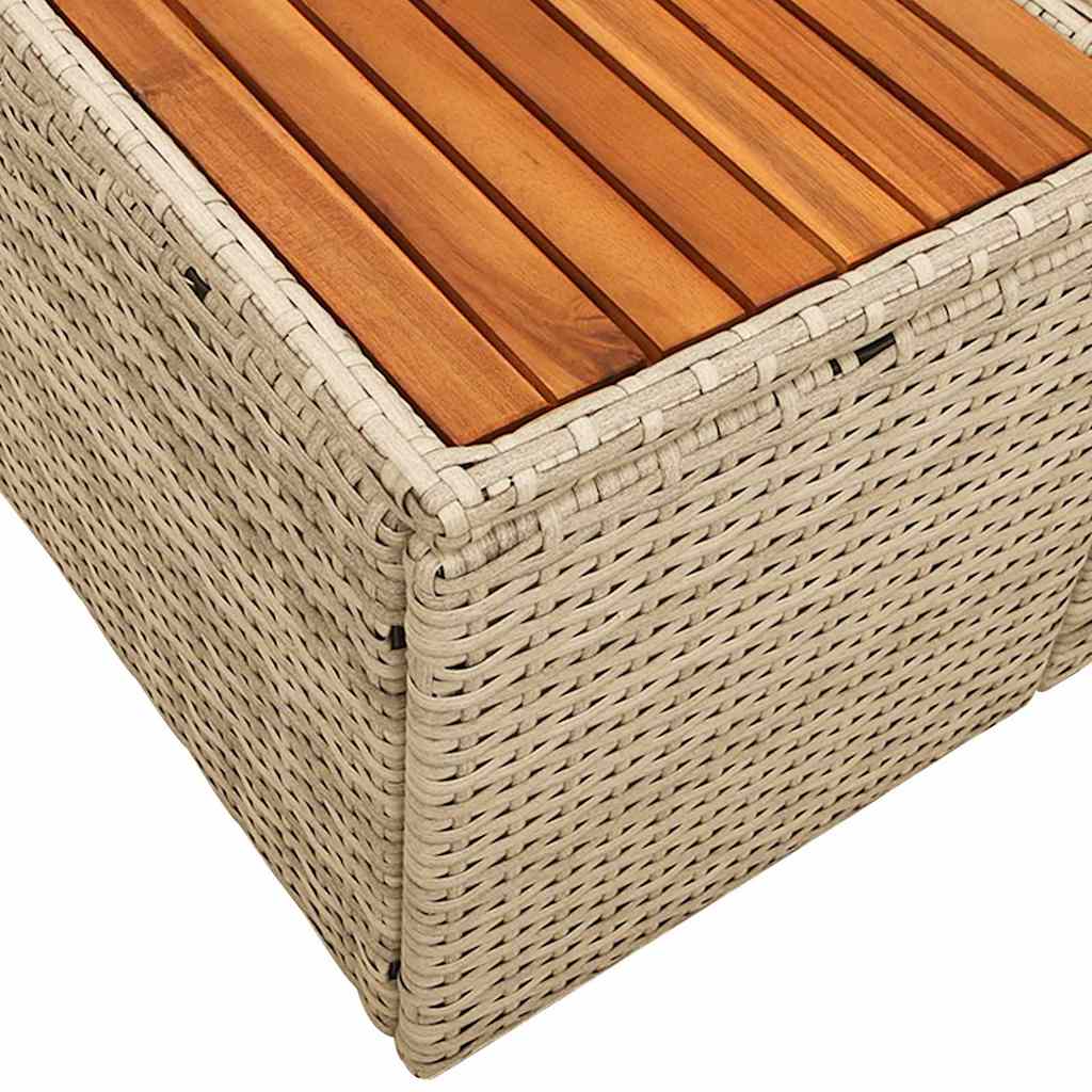 vidaXL Sofa Ogrodowa Beżowy 184 x 62 x 85cm polirattan