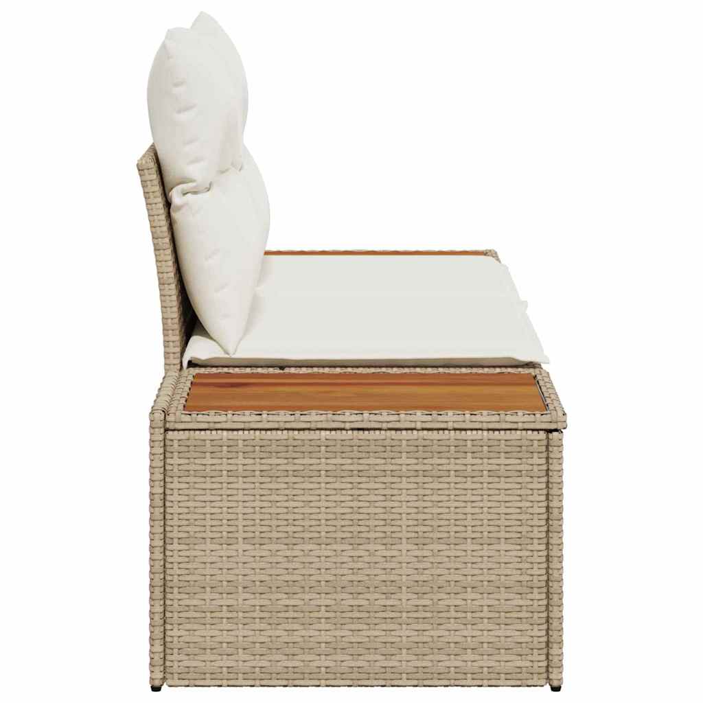 vidaXL Sofa Ogrodowa Beżowy 184 x 62 x 85cm polirattan