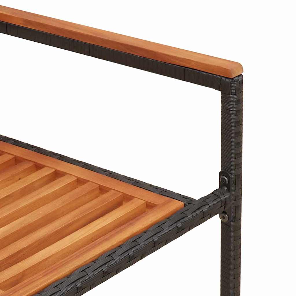 vidaXL Zestaw krzeseł ogrodowych 2 pcs Brązowy i czarny