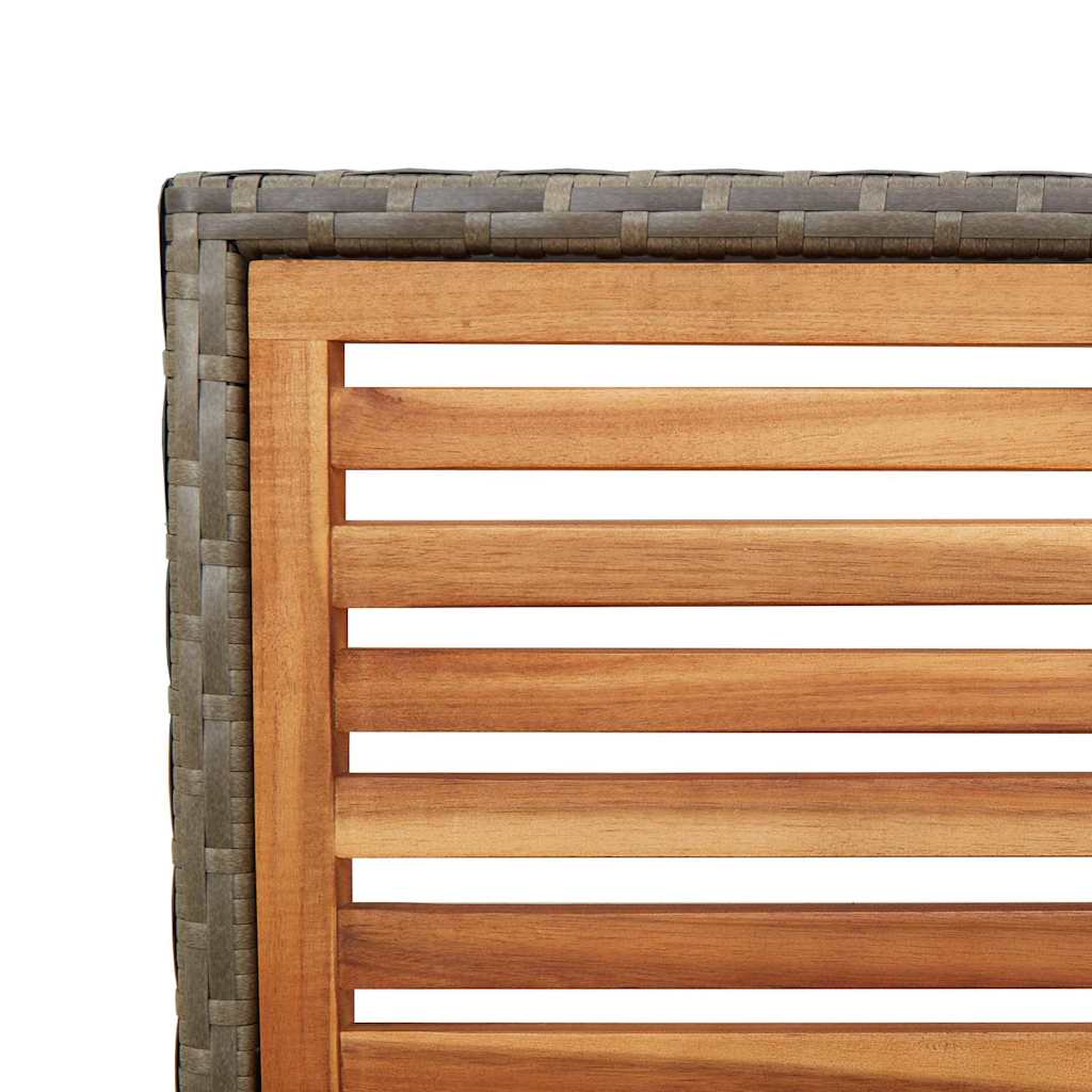 vidaXL Zestaw krzeseł ogrodowych 2 pcs Brązowy i szary 54 x 56 x 90 cm
