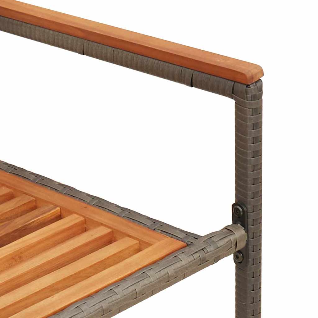 vidaXL Zestaw krzeseł ogrodowych 2 pcs Brązowy i szary 54 x 56 x 90 cm