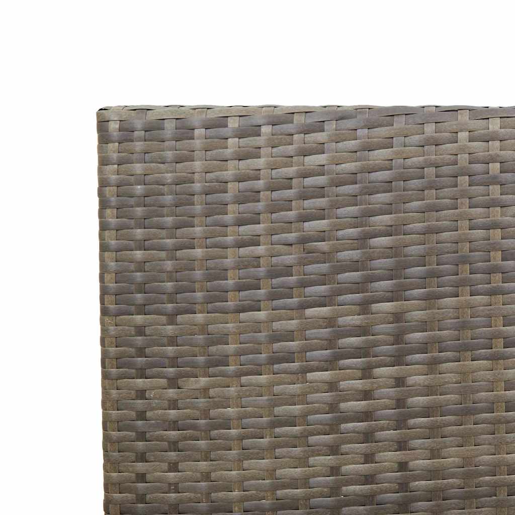 vidaXL Zestaw krzeseł ogrodowych 2 pcs Szary i brązowy 54 x 56 x 90 cm