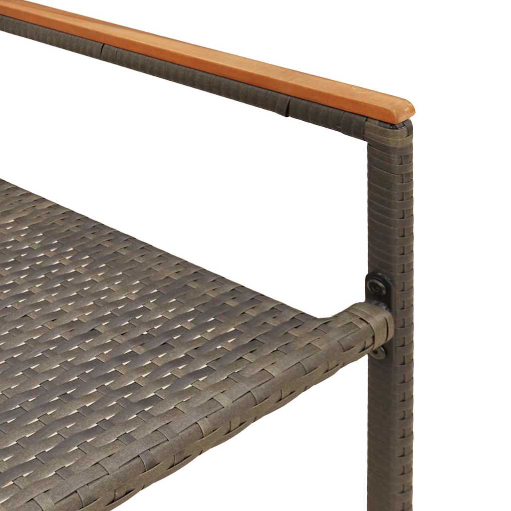vidaXL Zestaw krzeseł ogrodowych 2 pcs Szary i brązowy 54 x 56 x 90 cm
