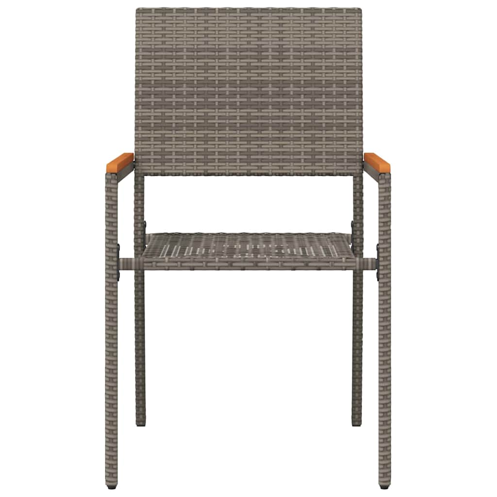 vidaXL Zestaw krzeseł ogrodowych 2 pcs Szary i brązowy 54 x 56 x 90 cm
