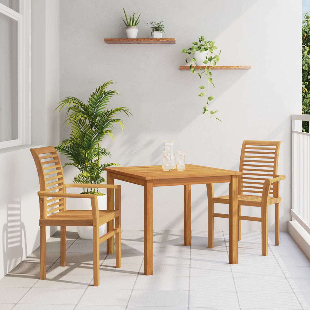 vidaXL Krzesło jadalniane 2 pcs Brązowy 62 x 55 x 94 cm