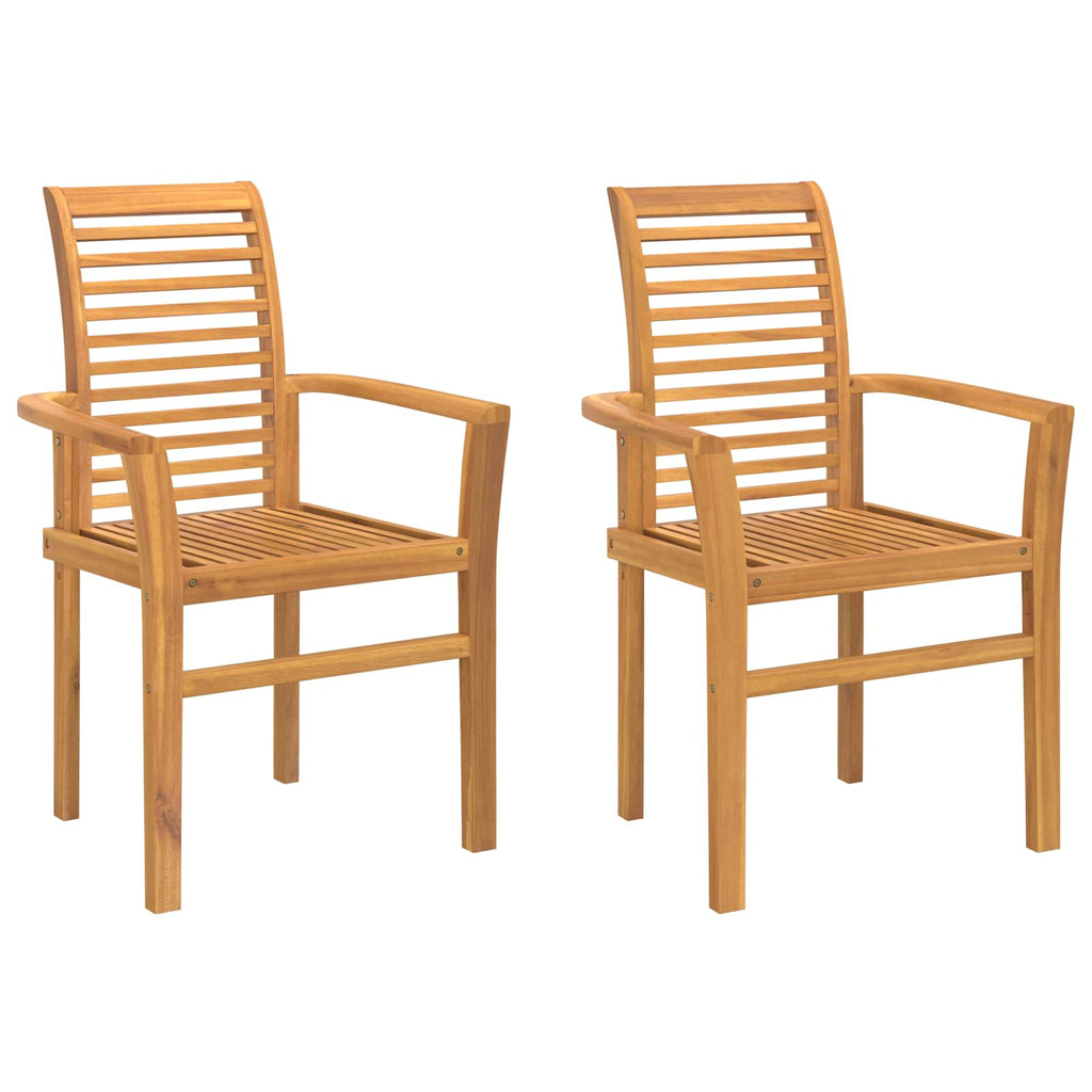 vidaXL Krzesło jadalniane 2 pcs Brązowy 62 x 55 x 94 cm