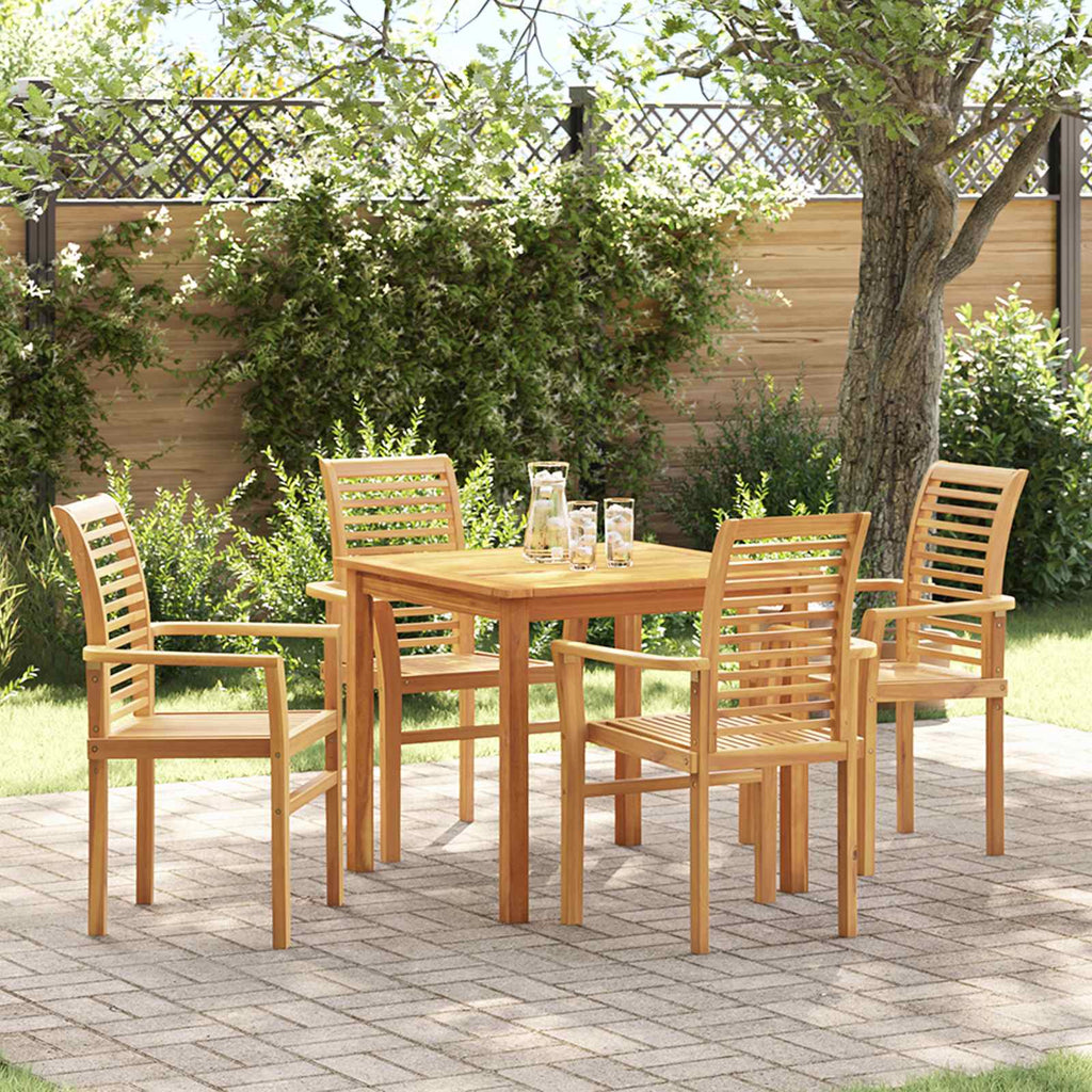 vidaXL Krzesło jadalniane 4 pcs Brązowy 62 x 55 x 94 cm