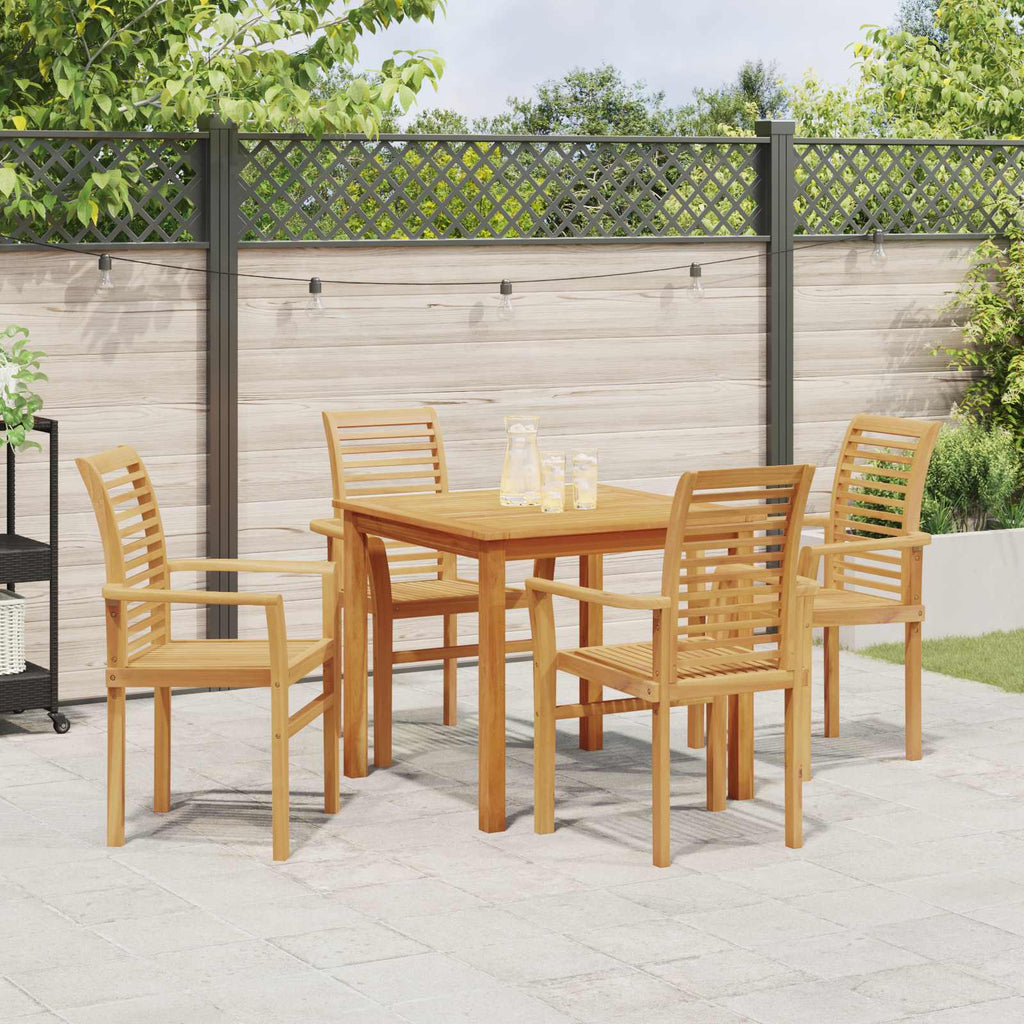 vidaXL Krzesło jadalniane 4 pcs Brązowy 62 x 55 x 94 cm