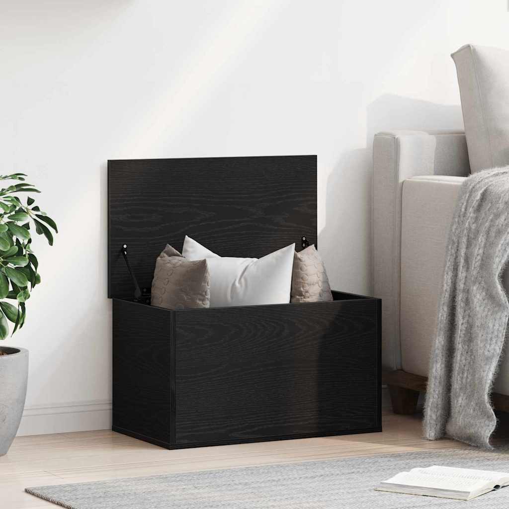 vidaXL Skrzynia do przechowywania Czarny Dąb 60 x 35 x 35 cm