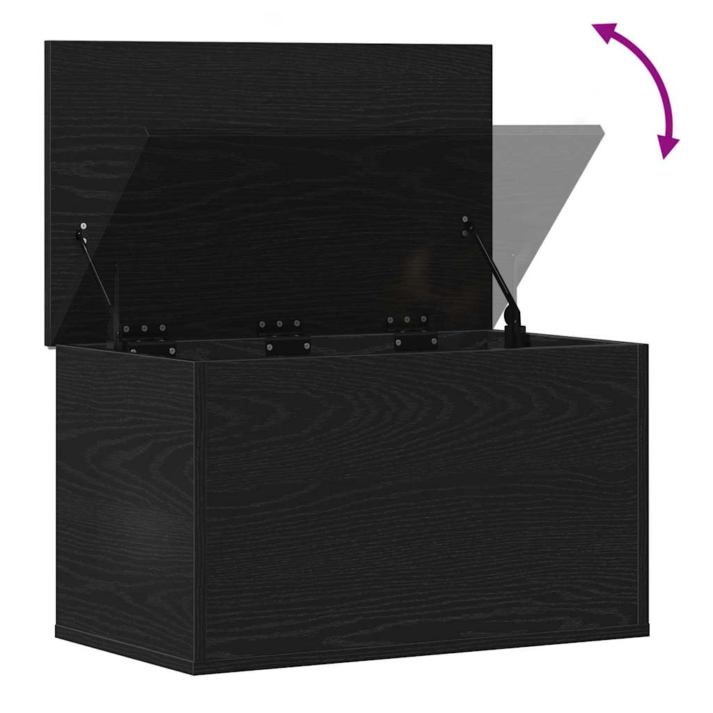 vidaXL Skrzynia do przechowywania Czarny Dąb 60 x 35 x 35 cm