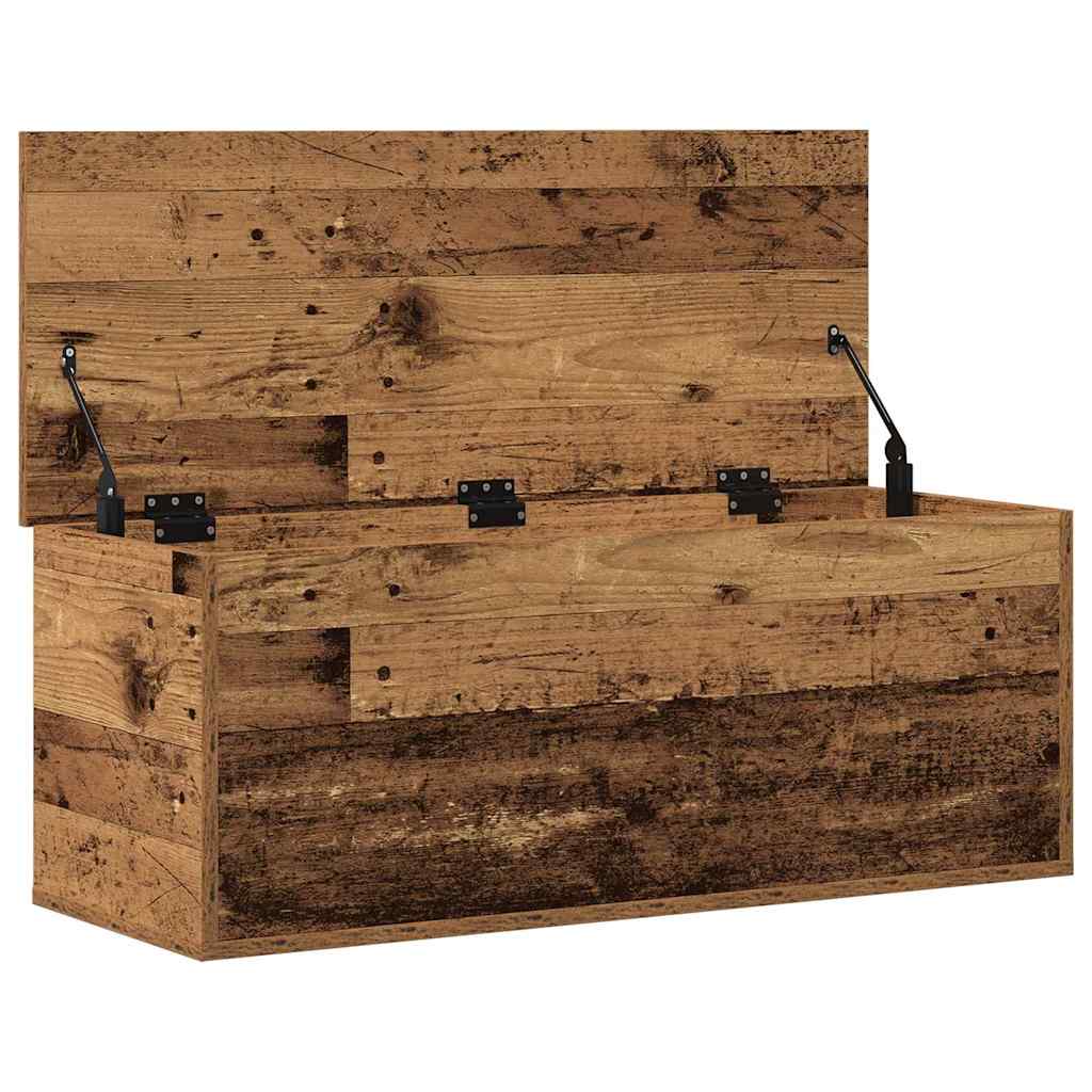 vidaXL Skrzynia do przechowywania Stare drewno 90 x 35 x 35 cm