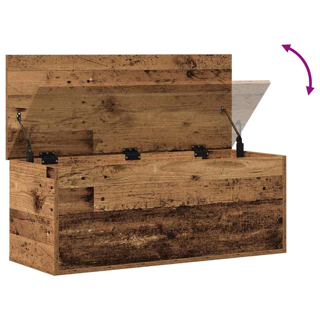 vidaXL Skrzynia do przechowywania Stare drewno 90 x 35 x 35 cm