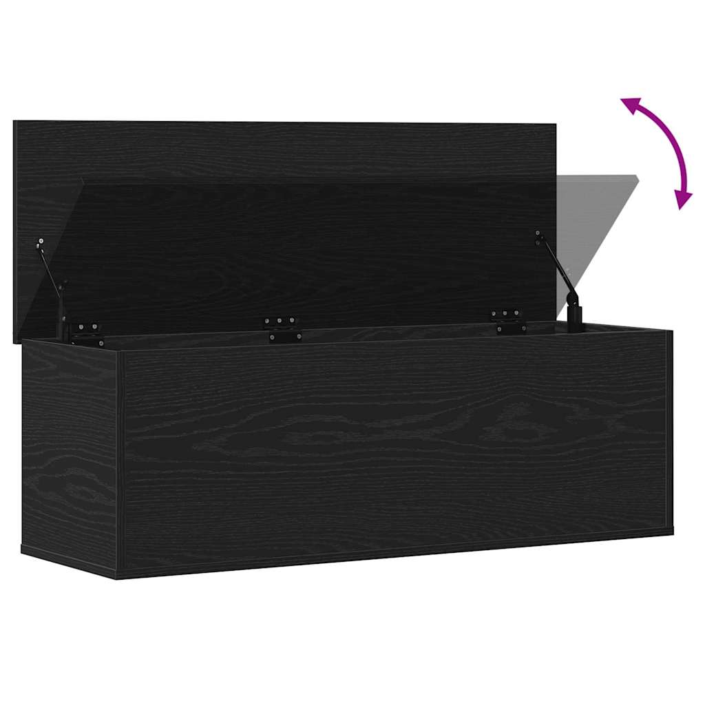 vidaXL Skrzynia do przechowywania Czarny Dąb 102 x 35 x 35 cm