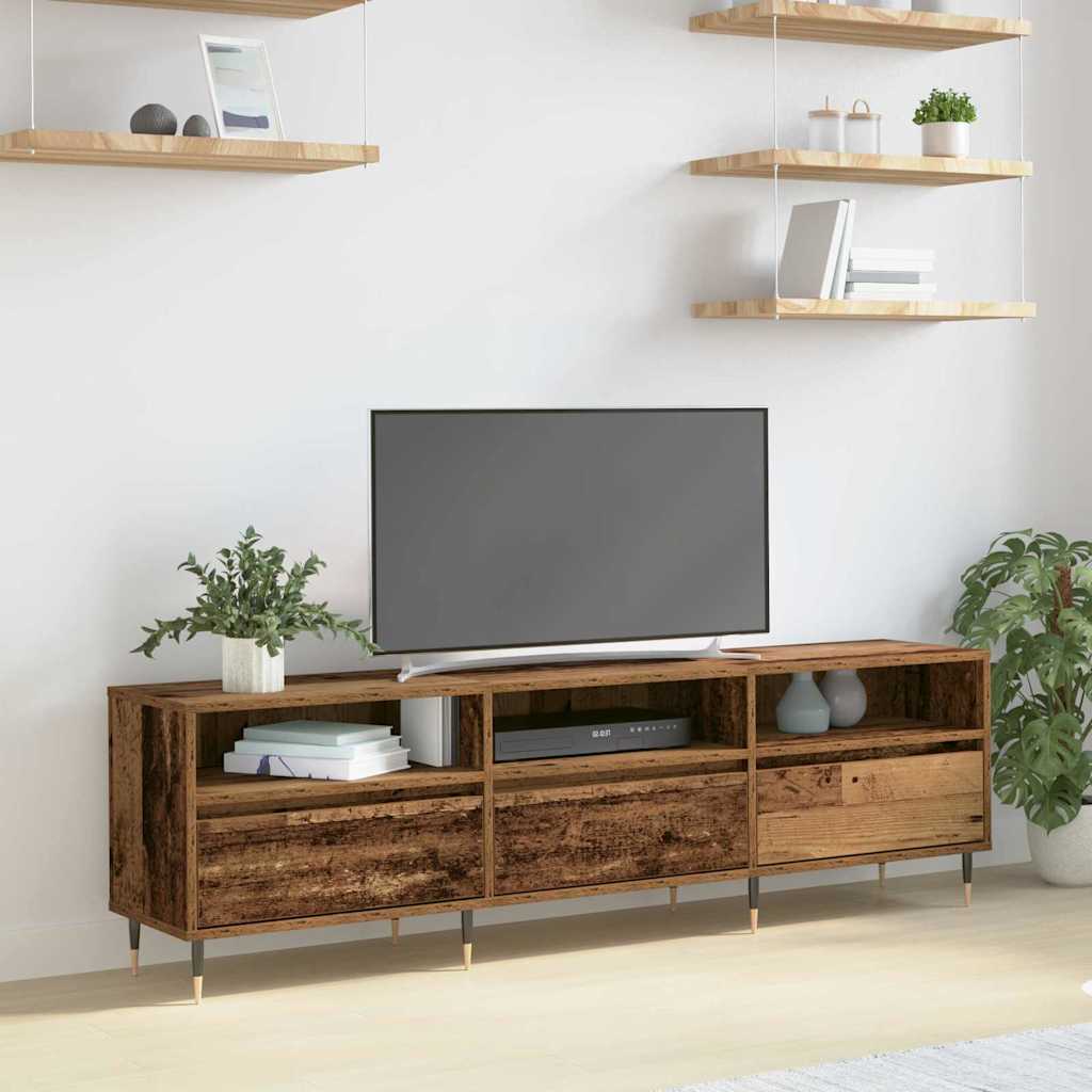 vidaXL Szafka pod telewizor Stare drewno 150 x 30 x 45 cm