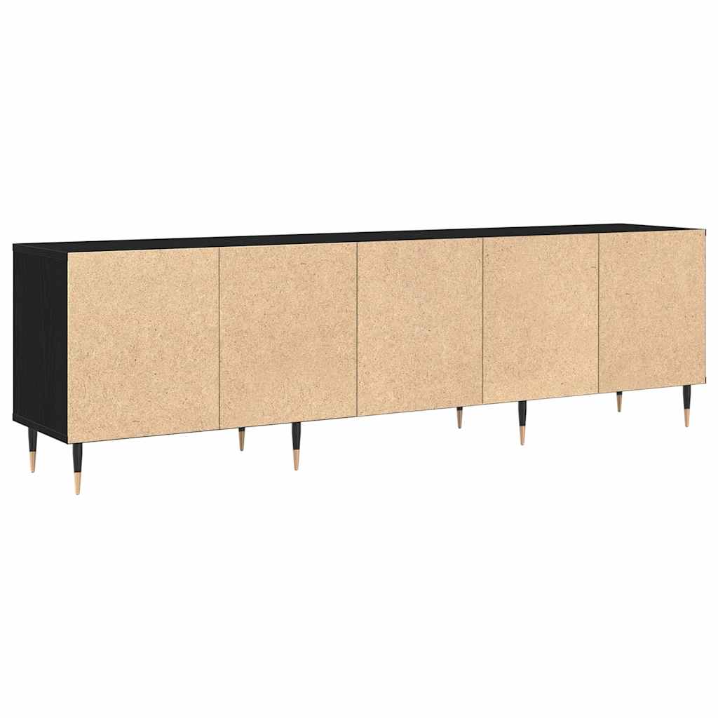 vidaXL Szafka pod telewizor Czarny Dąb 150 x 30 x 45 cm
