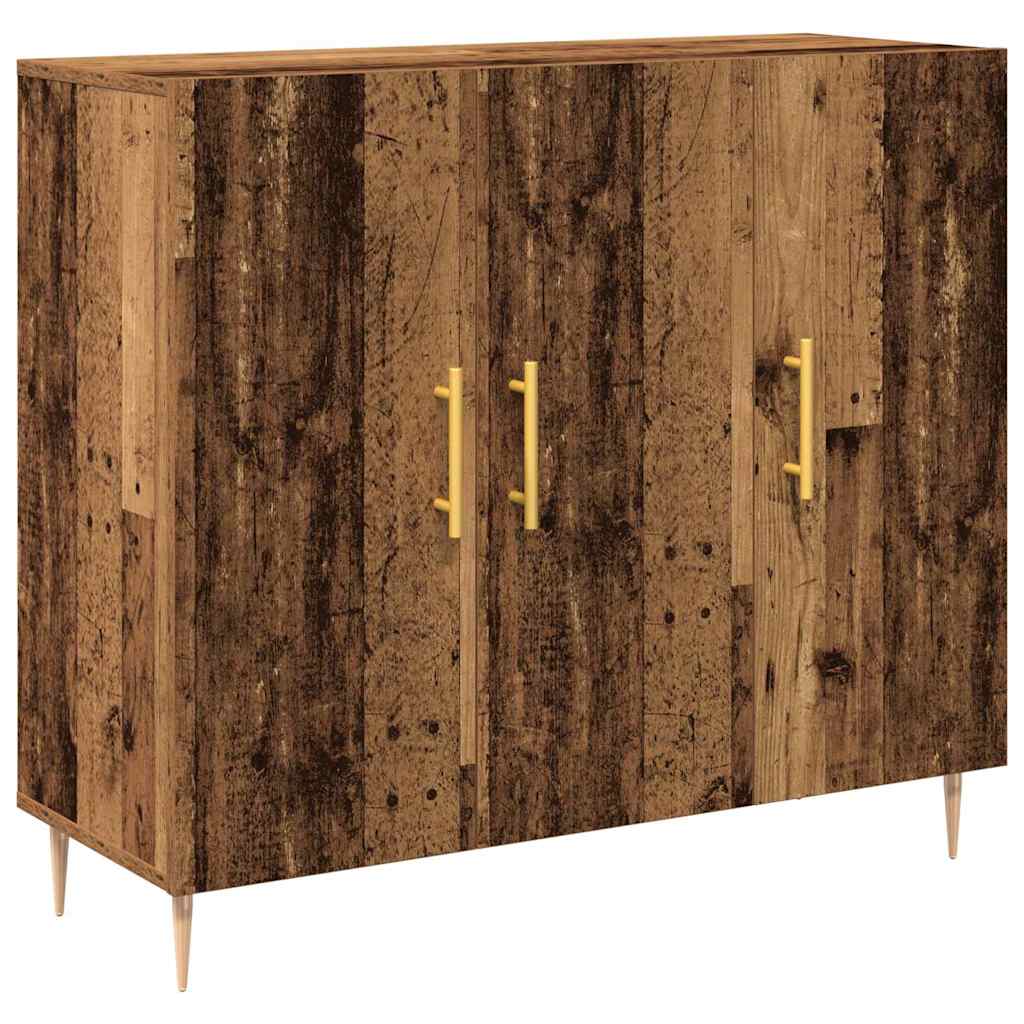 vidaXL Bufet Stare drewno 90 x 34 x 80 cm Materiał drewnopochodny