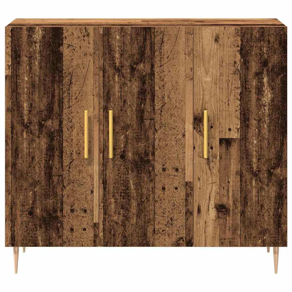 vidaXL Bufet Stare drewno 90 x 34 x 80 cm Materiał drewnopochodny